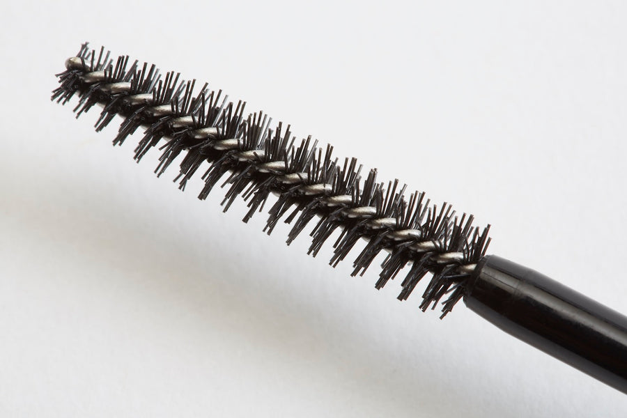 Close up of a Susan Posnick Cosmetics Mascara brush
